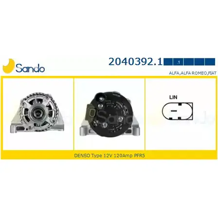 Генератор SANDO AIX RDK 2040392.1 1266767689 F8C0RH3