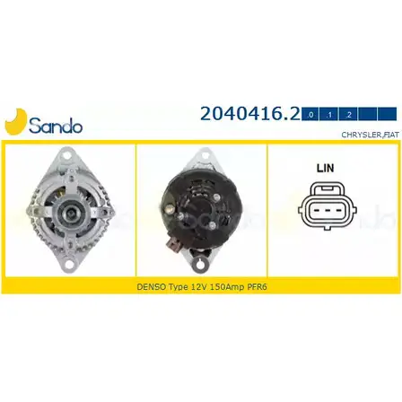 Генератор SANDO 2040416.2 7AZJ V6I 1266767881 Y6BHZ