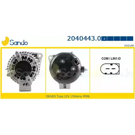 Генератор SANDO 2040443.0 DOV96 1266767985 DNX5 AXV