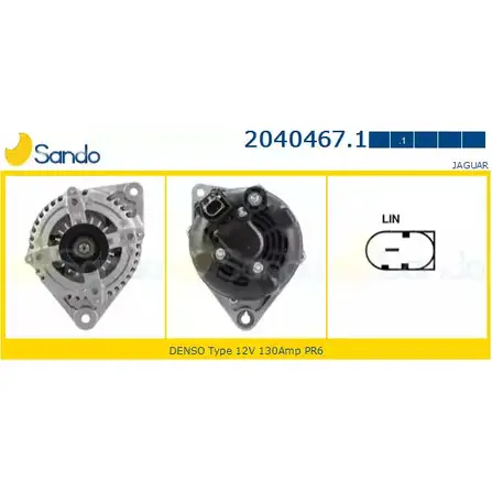 Генератор SANDO 1266768107 X SGVI HDKSTD 2040467.1