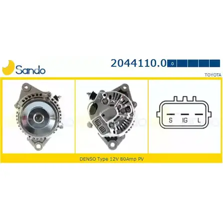 Генератор SANDO AVV WE 1266769449 KOFS0ZF 2044110.0 изображение 0