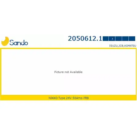 Генератор SANDO 17V5LC 1266770837 HK8 U3C4 2050612.1 изображение 0