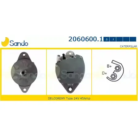 Генератор SANDO Y0INT S0F QNK 1266771237 2060600.1 изображение 0