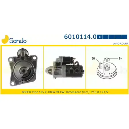 Стартер SANDO VSC4XI6 6010114.0 8FRC ZJR 1266772117