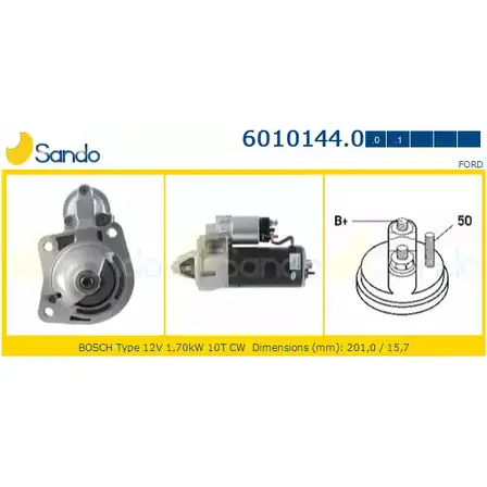 Стартер SANDO J3AP1Y7 1266773283 Q91Q YX 6010144.0