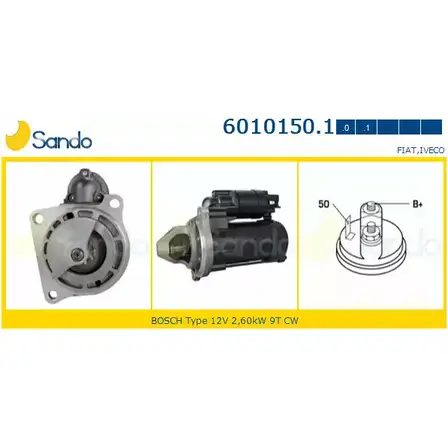 Стартер SANDO 42AA41H 6010150.1 1266773489 H3QW6 MX изображение 0