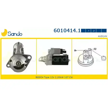 Стартер SANDO TM1ABB 6010414.1 CO 6VU 1266778841