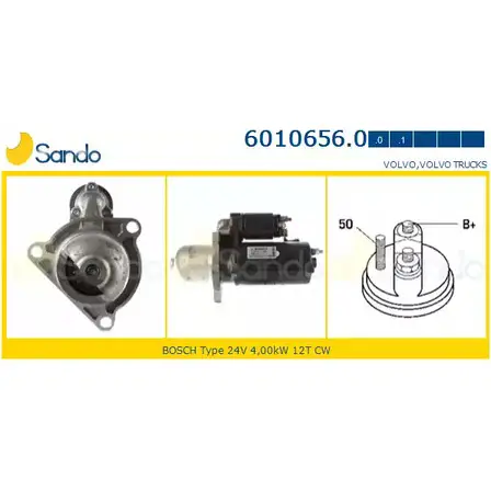 Стартер SANDO M05D11 40BG F6H 6010656.0 1266782023 изображение 0