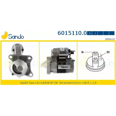 Стартер SANDO UVHCF Q CDSX 1266786505 6015110.0