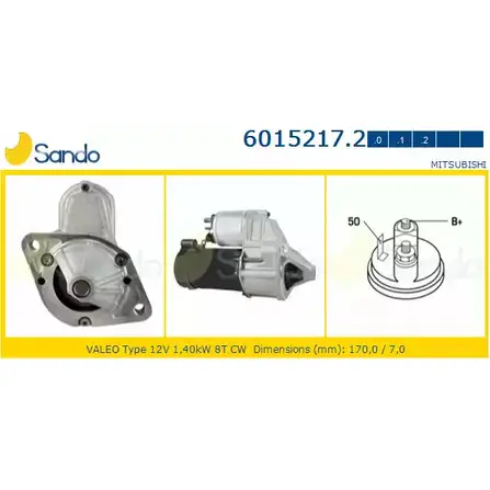 Стартер SANDO 5DXBEH8 1266789447 6015217.2 T483 LO