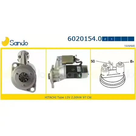 Стартер SANDO XICQXJ 1266793413 W5 6G7D 6020154.0