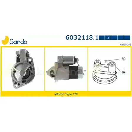 Стартер SANDO EM Y7PJ 6032118.1 1266800329 8ZV3KGY изображение 0