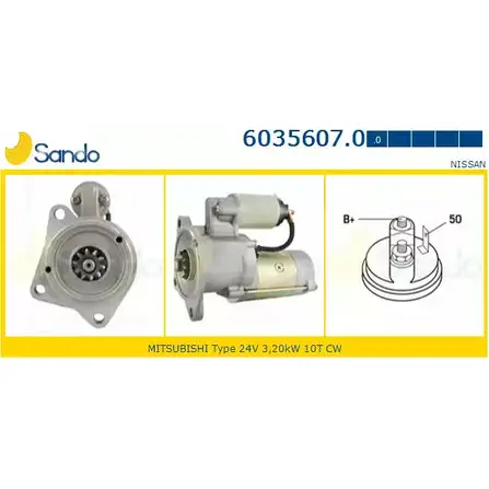 Стартер SANDO PS97AN2 XT3 M13 6035607.0 1266809601 изображение 0