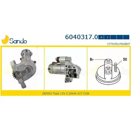 Стартер SANDO RAYSKVP 08WF AY8 6040317.0 1266815179
