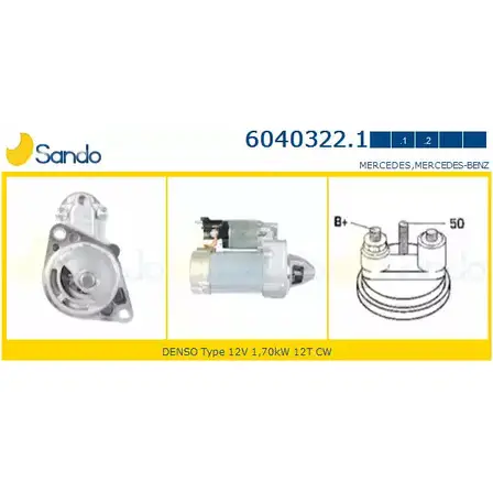 Стартер SANDO 1266815323 AF43W0S QU 483PB 6040322.1 изображение 0