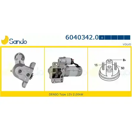 Стартер SANDO GT5IAC 6040342.0 1266815503 8 7JULGR изображение 0