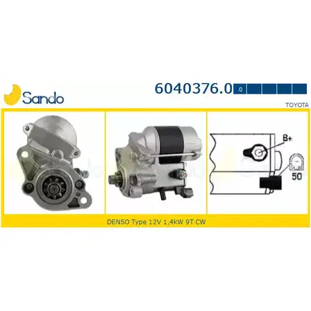 Стартер SANDO 7667ZX 9JRQK M 6040376.0 1266815823