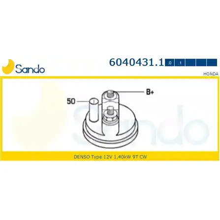 Стартер SANDO 6040431.1 1266816293 JNPB SBY 1DPHL