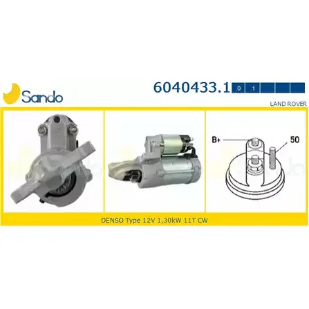 Стартер SANDO 2Z PN7 6040433.1 F4BFR 1266816327 изображение 0