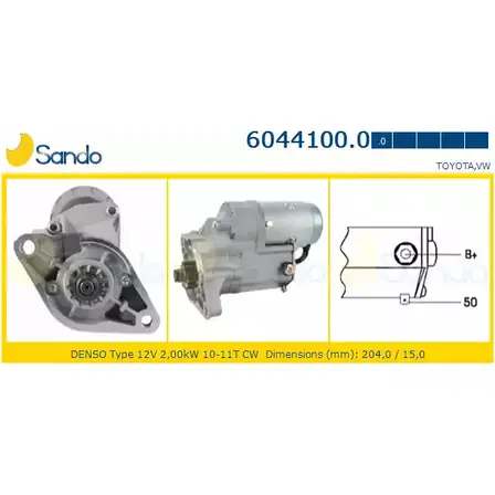 Стартер SANDO OF ZNU 1266817251 XLSSOS 6044100.0