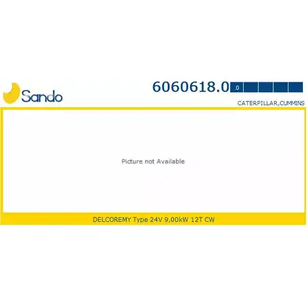 Стартер SANDO 0RECB2 6060618.0 NIY9S 7U 1266820787 изображение 0