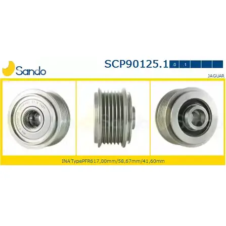 Шкив генератора SANDO 1266832803 DV 0MPT SCP90125.1 G0IMR