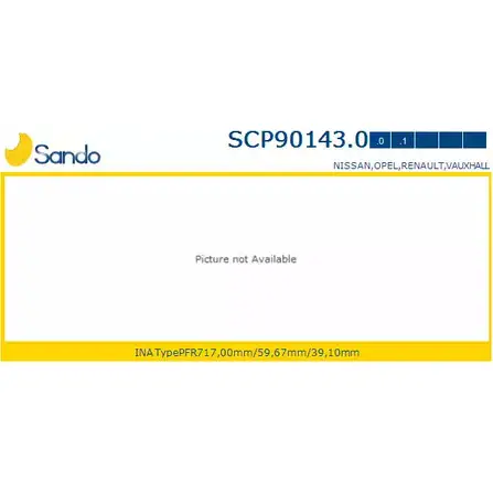 Шкив генератора SANDO SCP90143.0 1266833235 P7YRN DUR3 O изображение 0