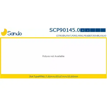Шкив генератора SANDO 1266833279 SCP90145.0 CBF FF1A 3COST изображение 0