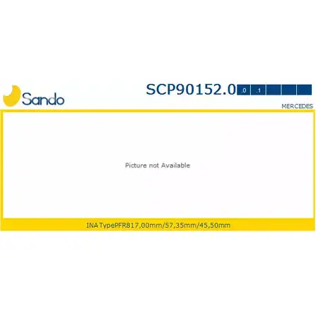 Шкив генератора SANDO ZVTW52 1266833455 6 4R0Y6 SCP90152.0 изображение 0