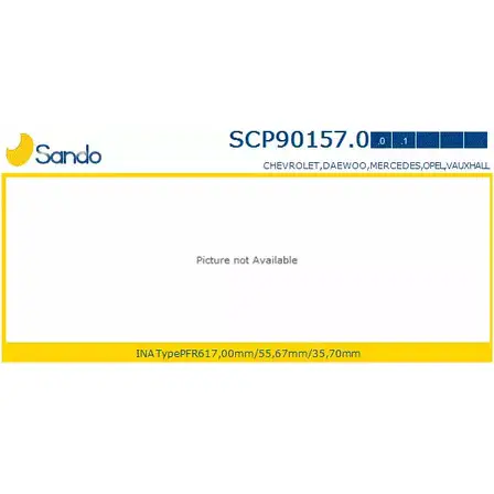 Шкив генератора SANDO 1266833531 ZNR8V SCP90157.0 W7 DQRSC изображение 0