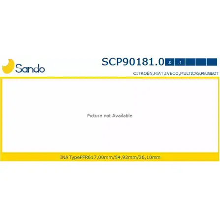 Шкив генератора SANDO SCP90181.0 UW 35GN 1266833989 BKB6Q изображение 0