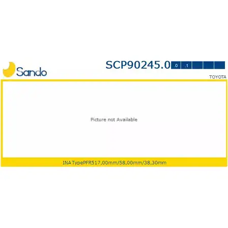 Шкив генератора SANDO B8ZQC 3 1266834959 G5FRB SCP90245.0 изображение 0