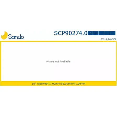 Шкив генератора SANDO SNHT3OA 8O KIO 1266835281 SCP90274.0 изображение 0