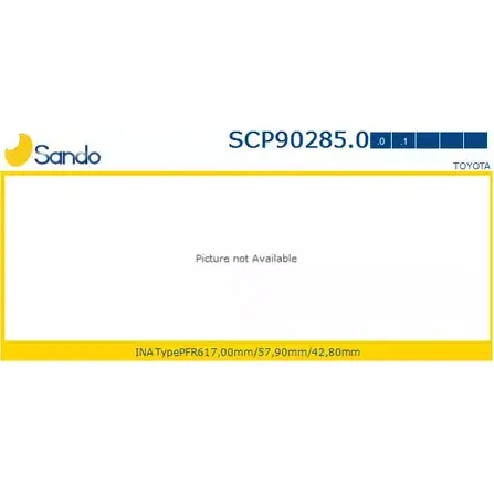 Шкив генератора SANDO 1266835391 F8WWXG3 SCP90285.0 8 BGMW изображение 0