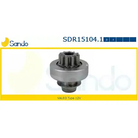 Ведущая шестерня, стартер SANDO SONR D SDR15104.1 AS2OYPL 1266836649 изображение 0