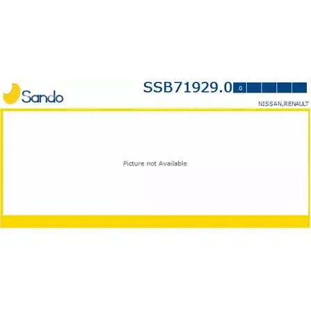 Рулевая рейка SANDO 1266850669 SSB71929.0 95BR81 W9J VN изображение 0
