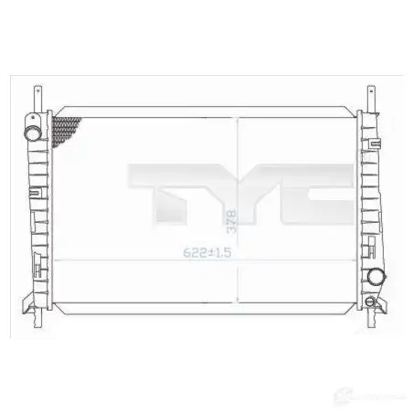 Радиатор охлаждения двигателя TYC 8717475023824 CKS 5A 7100032 710971 изображение 0