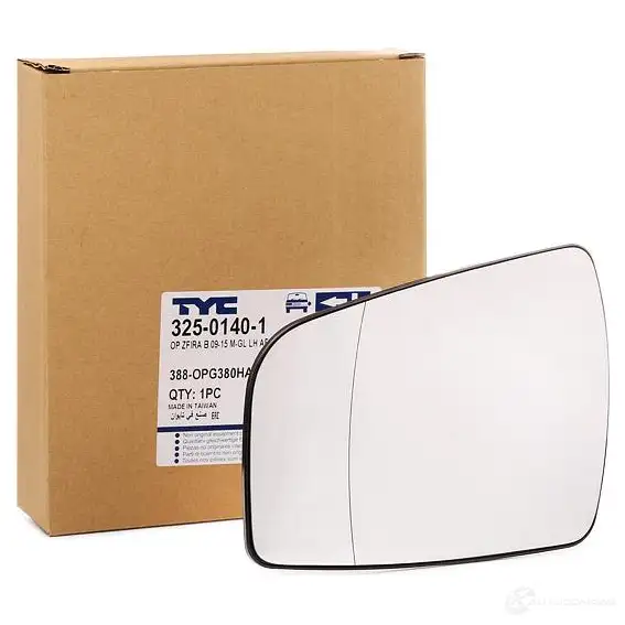 Зеркальный элемент, стекло наружного зеркала TYC INO 45GM 709609 32501401 8717475084153 - Изображение 1