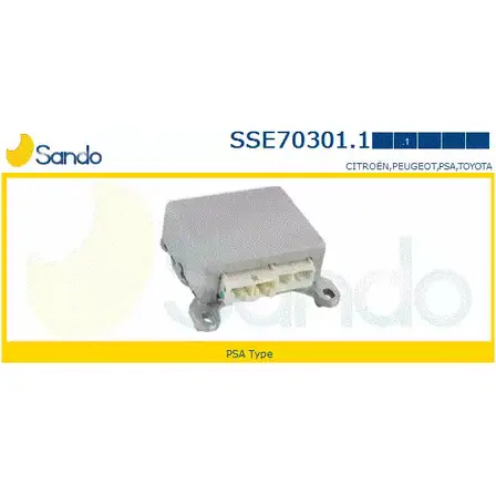 Блок управления, рулевой механизм с усилителем SANDO SSE70301.1 G2K35 DSDV B2 1266855283 изображение 0