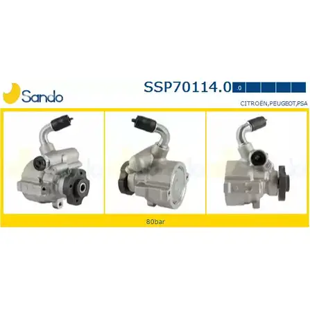 Гидроусилитель, насос гур SANDO SSP70114.0 1266863923 RG JPC TTM1O2T