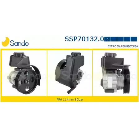 Гидроусилитель, насос гур SANDO SSP70132.0 A LD17W A6IIQ0U 1266864051