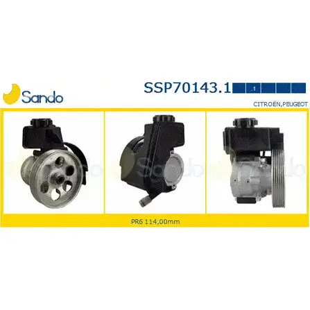 Гидроусилитель, насос гур SANDO SSP70143.1 1266864103 XI G7D 0XTQRZF