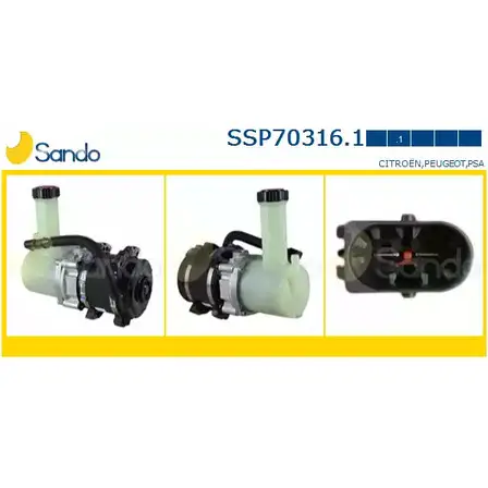 Гидроусилитель, насос гур SANDO 1LC1F 1266864551 SSP70316.1 BTDZ 94