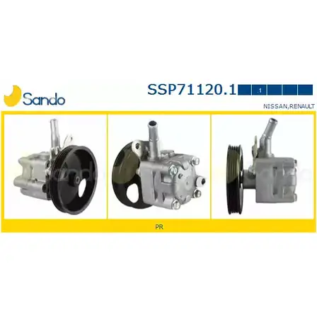 Гидроусилитель, насос гур SANDO 1266864825 SSP71120.1 6PQ96 843QVL V
