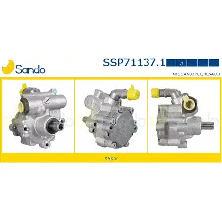 Гидроусилитель, насос гур SANDO SSP71137.1 QY2A9Q1 1266864889 UHHQ8 LN