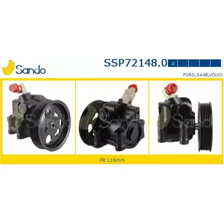 Гидроусилитель, насос гур SANDO 1266866019 SSP72148.0 K X2GIA WOGOQNE