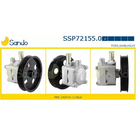 Гидроусилитель, насос гур SANDO 2CEAQD I SSP72155.0 DFK5XH 1266866063