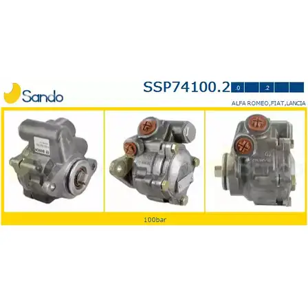 Гидроусилитель, насос гур SANDO SSP74100.2 8NJ3J JK 51JMQ 1266866863