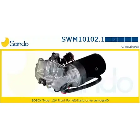 Мотор стеклоочистителя SANDO FVIYNT L SWM10102.1 1266869891 2TLLWV изображение 0