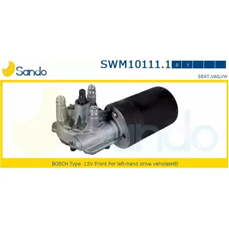Мотор стеклоочистителя SANDO J8 U50K 1266869991 7C9Y9X6 SWM10111.1 изображение 0